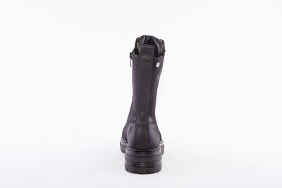 XTI - 42894 LACED/ZIP FASHION ANKLE BOOT - BLACK