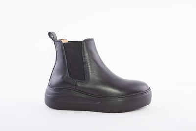 UNISA - FASI WEDGE ANKLE BOOT - BLACK LEATHER