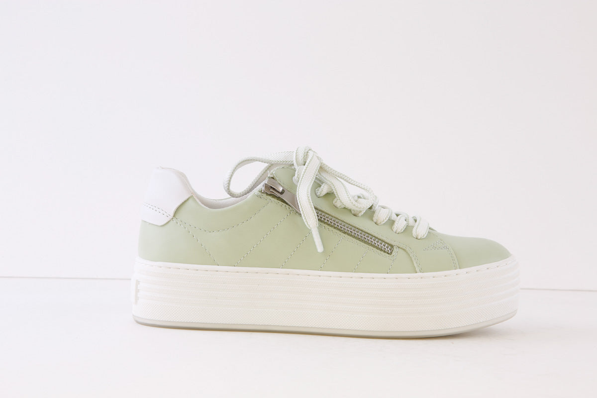 MARCO TOZZI - 23711-743 FLAT ZIP/LACE SHOE - MINT