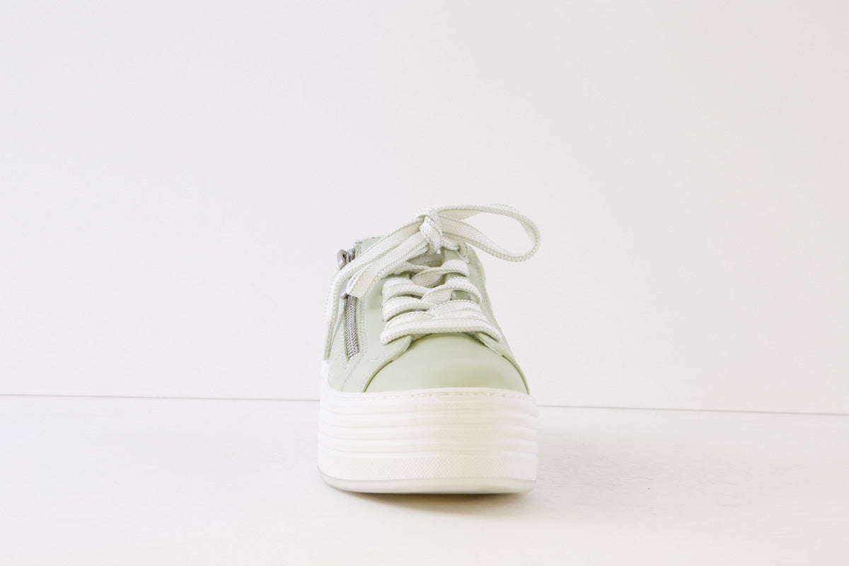 MARCO TOZZI - 23711-743 FLAT ZIP/LACE SHOE - MINT