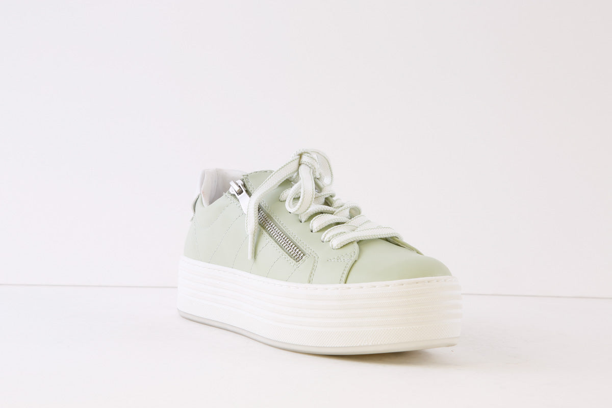 MARCO TOZZI - 23711-743 FLAT ZIP/LACE SHOE - MINT