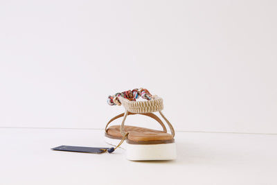 LUNAR - JLH363 TEMPO-FLAT FASHION SANDAL - GOLD