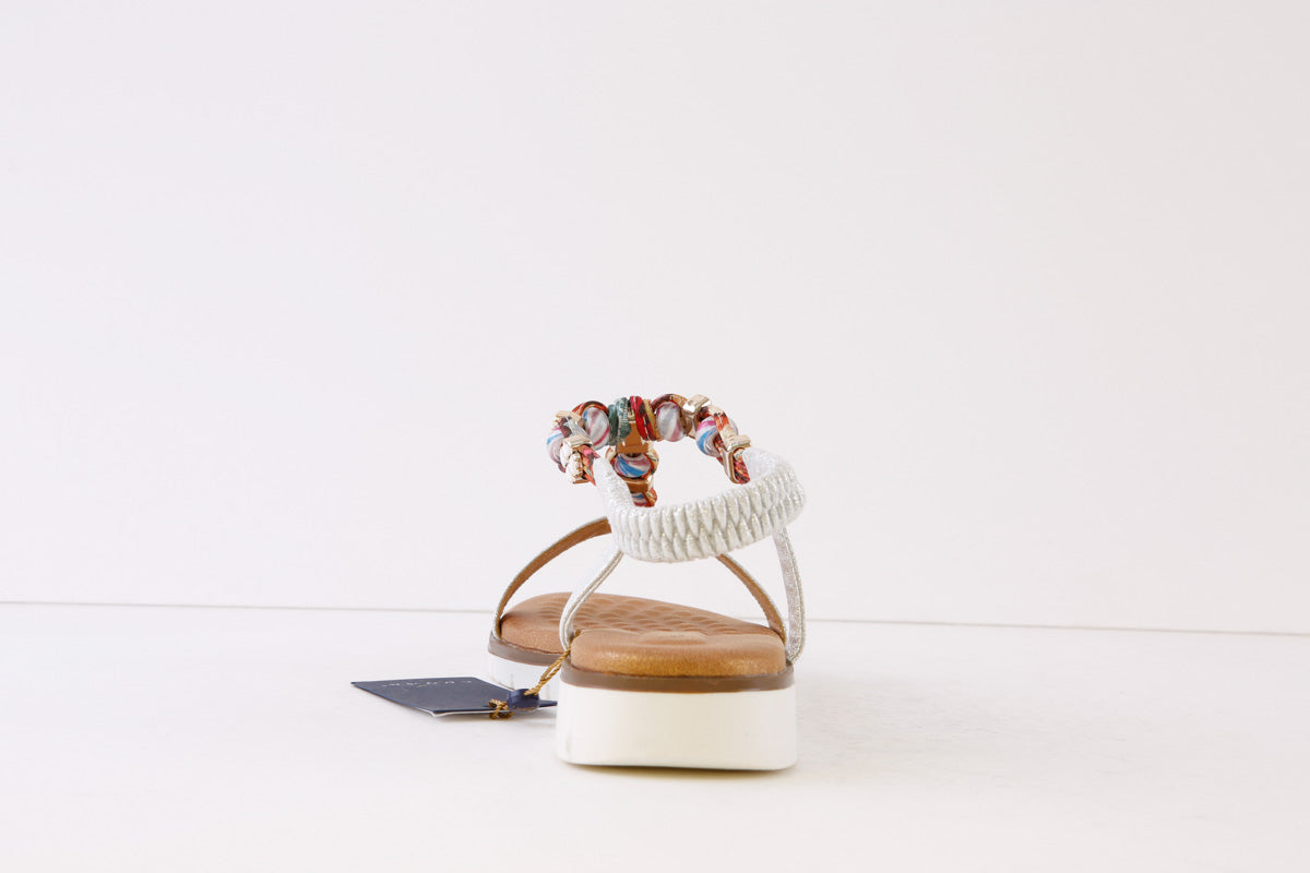 LUNAR - JLH363 TEMPO-FLAT FASHION SANDAL - SILVER