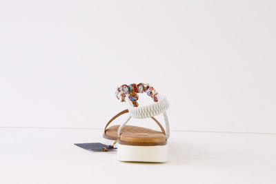 LUNAR - JLH363 TEMPO-FLAT FASHION SANDAL - SILVER