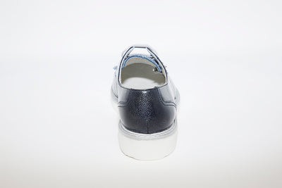 INEA - FELINE FLAT LACED SHOE - NAVY PATENT