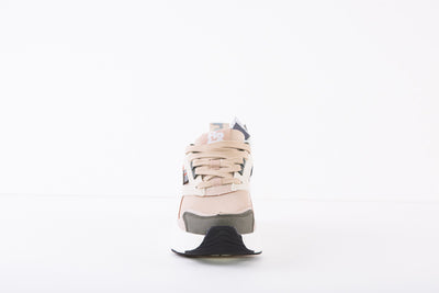 REFRESH 170129  CHUNKY LACED FASHION SHOE - BEIGE COMBI