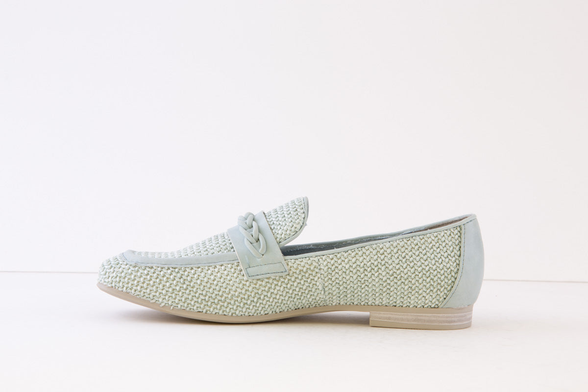 MARCO TOZZI - 24218-843 LOW HEEL SLIP-ON SHOE - LIGHT BLUE