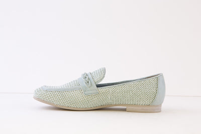 MARCO TOZZI - 24218-843 LOW HEEL SLIP-ON SHOE - LIGHT BLUE