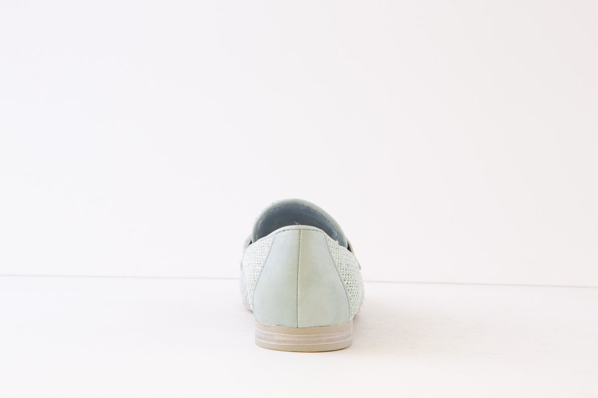 MARCO TOZZI - 24218-843 LOW HEEL SLIP-ON SHOE - LIGHT BLUE