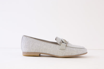 TAMARIS - 24209-255 FLAT SLIP-ON SHOE - SILVER