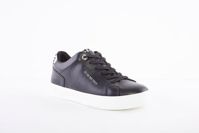 XTI - 43385 LACED FASHION TRAINER - BLACK/SILVER
