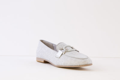 TAMARIS - 24209-255 FLAT SLIP-ON SHOE - SILVER
