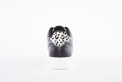 XTI - 43385 LACED FASHION TRAINER - BLACK/SILVER