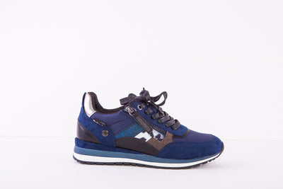 REFRESH 170159  TRAINER=FLAT ZIP/LACE FASHION TRAINER - NAVY