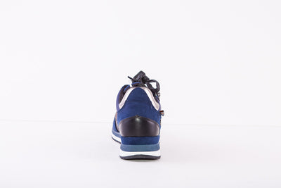 REFRESH 170159  TRAINER=FLAT ZIP/LACE FASHION TRAINER - NAVY
