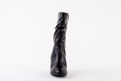 SPROX 566940 MEDIUM HEEL CALF-LENGTH BOOT - BLACK MATT