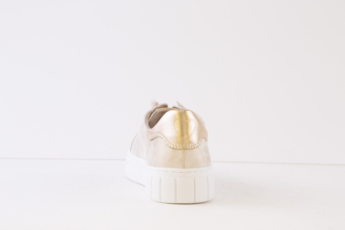 MARCO TOZZI - 23717-447 FLAT MOC-LACE SHOE - LIGHT GOLD