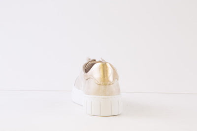 MARCO TOZZI - 23717-447 FLAT MOC-LACE SHOE - LIGHT GOLD
