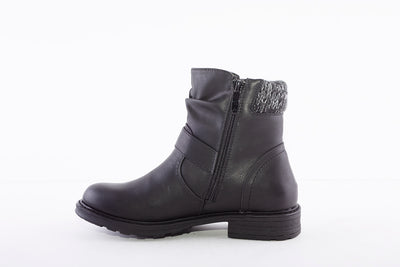 SUSST - ANDREA 21 FLAT ANKLE BOOT - BLACK
