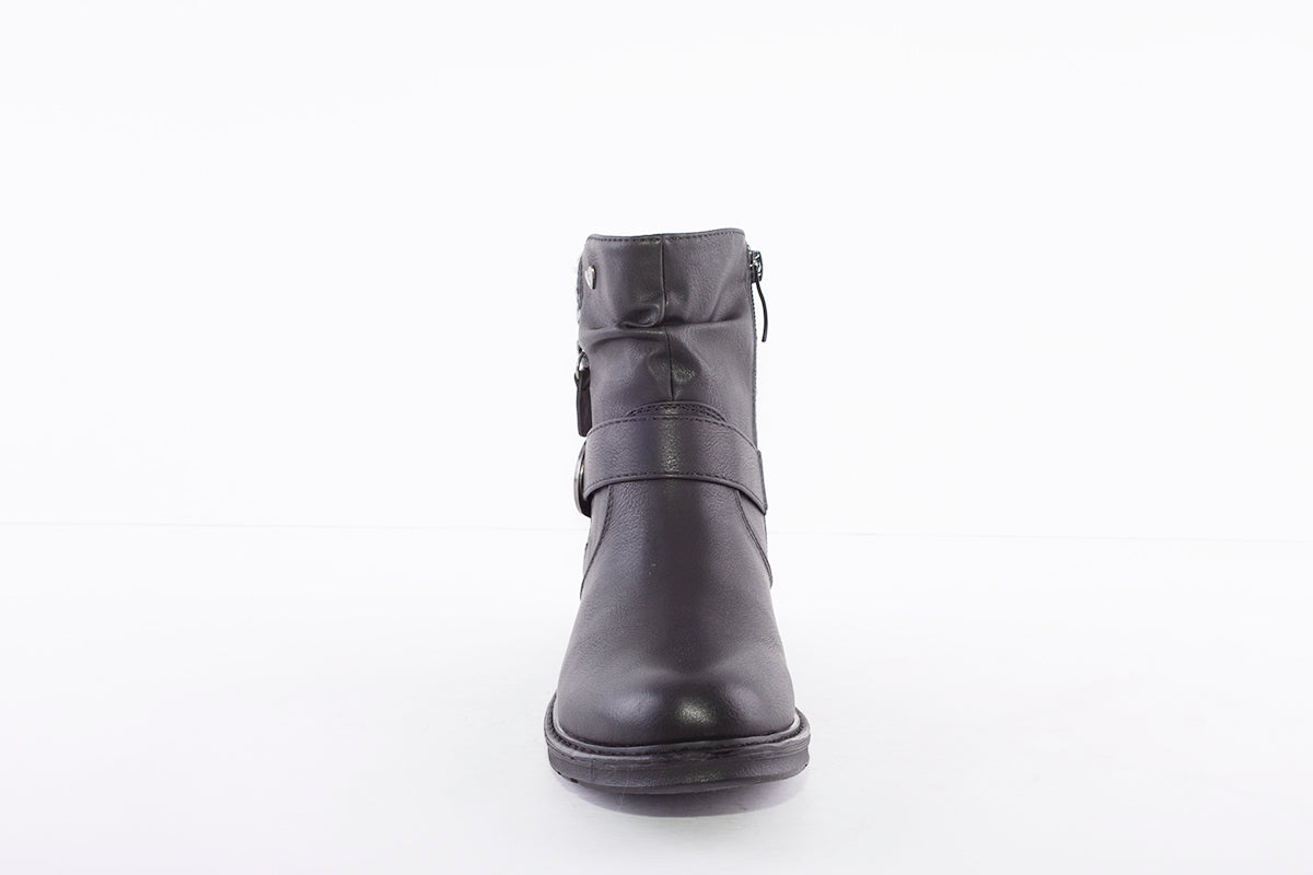 SUSST - ANDREA 21 FLAT ANKLE BOOT - BLACK