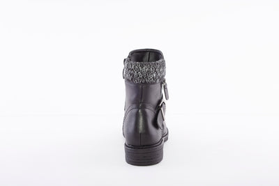 SUSST - ANDREA 21 FLAT ANKLE BOOT - BLACK