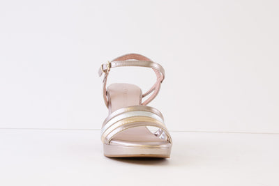 MARCO TOZZI - 28309-532 HIGH HEEL STRAPPY SANDAL - GOLD MULTI