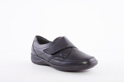 WALDLAUFER - M54306 301 MILLU-VELCRO SHOE - BLACK LEATHER