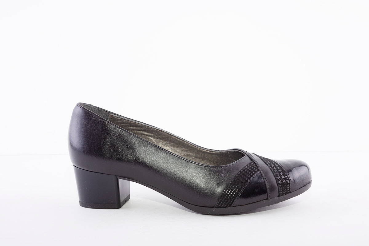 ALPINA - 80B31 NECA - LOW HEEL COURT SHOE - BLACK