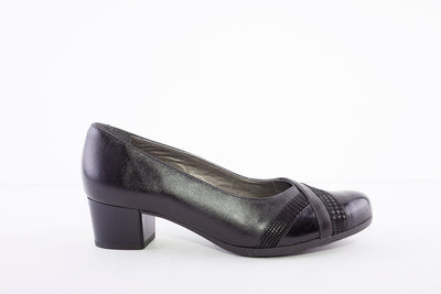 ALPINA - 80B31 NECA - LOW HEEL COURT SHOE - BLACK