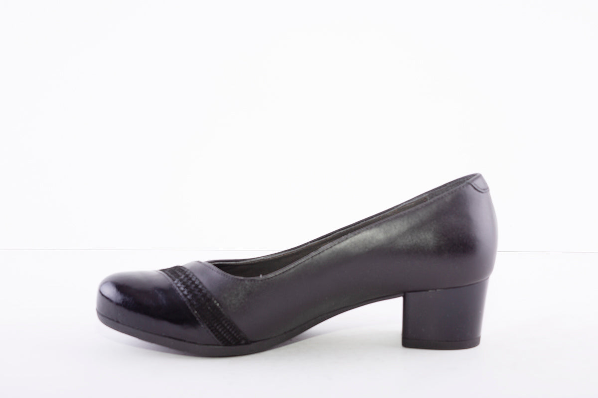 ALPINA - 80B31 NECA - LOW HEEL COURT SHOE - BLACK