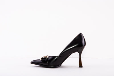 LODI MOSWILL  HIGH HEEL COURT SHOE - BLACK