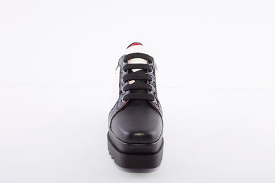 MARCO MOREO - A002 CHUNKY LACED FASHION SHOE - BLACK/CREAM