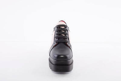 MARCO MOREO - A002 CHUNKY LACED FASHION SHOE - BLACK/PINK