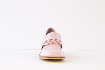 MARCO MOREO - D2061 JKK BLOCK HEEL LOAFER - PINK PATENT