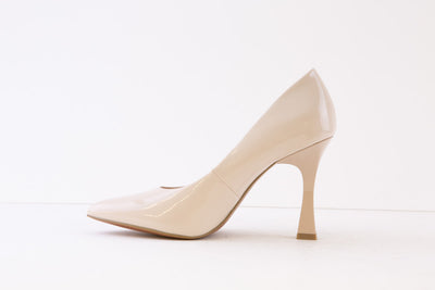 MARCO TOZZI - 22406-522 HIGH HEEL COURT SHOE - CREAM PATENT