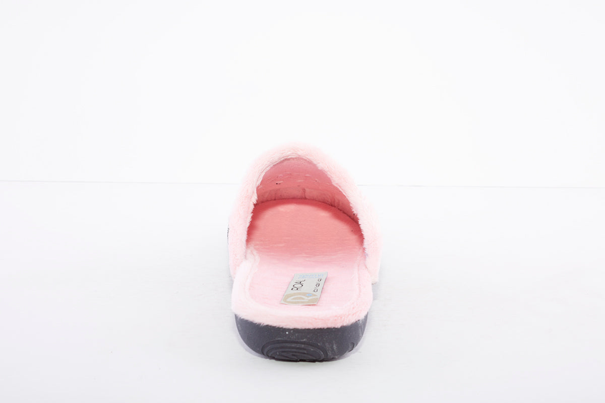 ROAL - R00138 MULE SLIPPER - DARK GREY/PINK