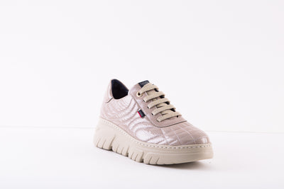 CALLAGHAN - 51803 LACED WALKING SHOE - BEIGE PATENT
