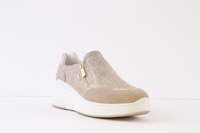 IGI & CO - 3653022 ZIP FASHION WEDGE SHOE - BEIGE