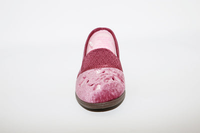 SLEEPERS - LS792M INEZ MACHINE WASHABLE STRETCH MEMORY FOAM SLIPPER - HEATHER