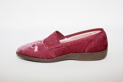 SLEEPERS - LS792M INEZ MACHINE WASHABLE STRETCH MEMORY FOAM SLIPPER - HEATHER