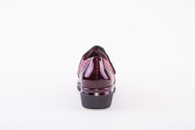 PITILLOS 1611VELCRO SHOE - WINE PATENT