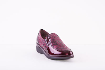 PITILLOS 1610 SLIP-ON COMFORT SHOE - WINE
