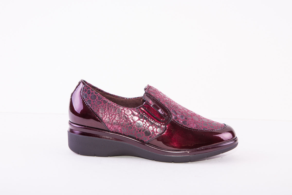 PITILLOS 1610 SLIP-ON COMFORT SHOE - WINE