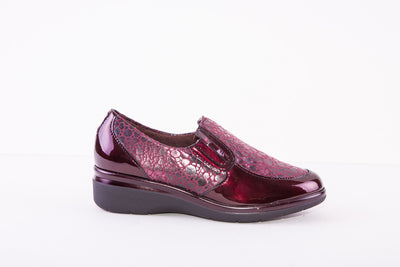 PITILLOS 1610 SLIP-ON COMFORT SHOE - WINE
