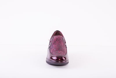 PITILLOS 1610 SLIP-ON COMFORT SHOE - WINE