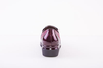 PITILLOS 1610 SLIP-ON COMFORT SHOE - WINE