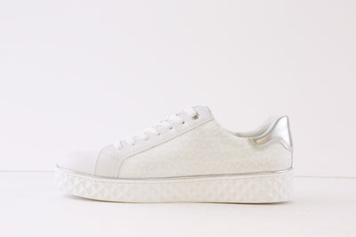 MARCO TOZZI - 23740-197 LACED FASHON RUNNER - WHITE/SILVER