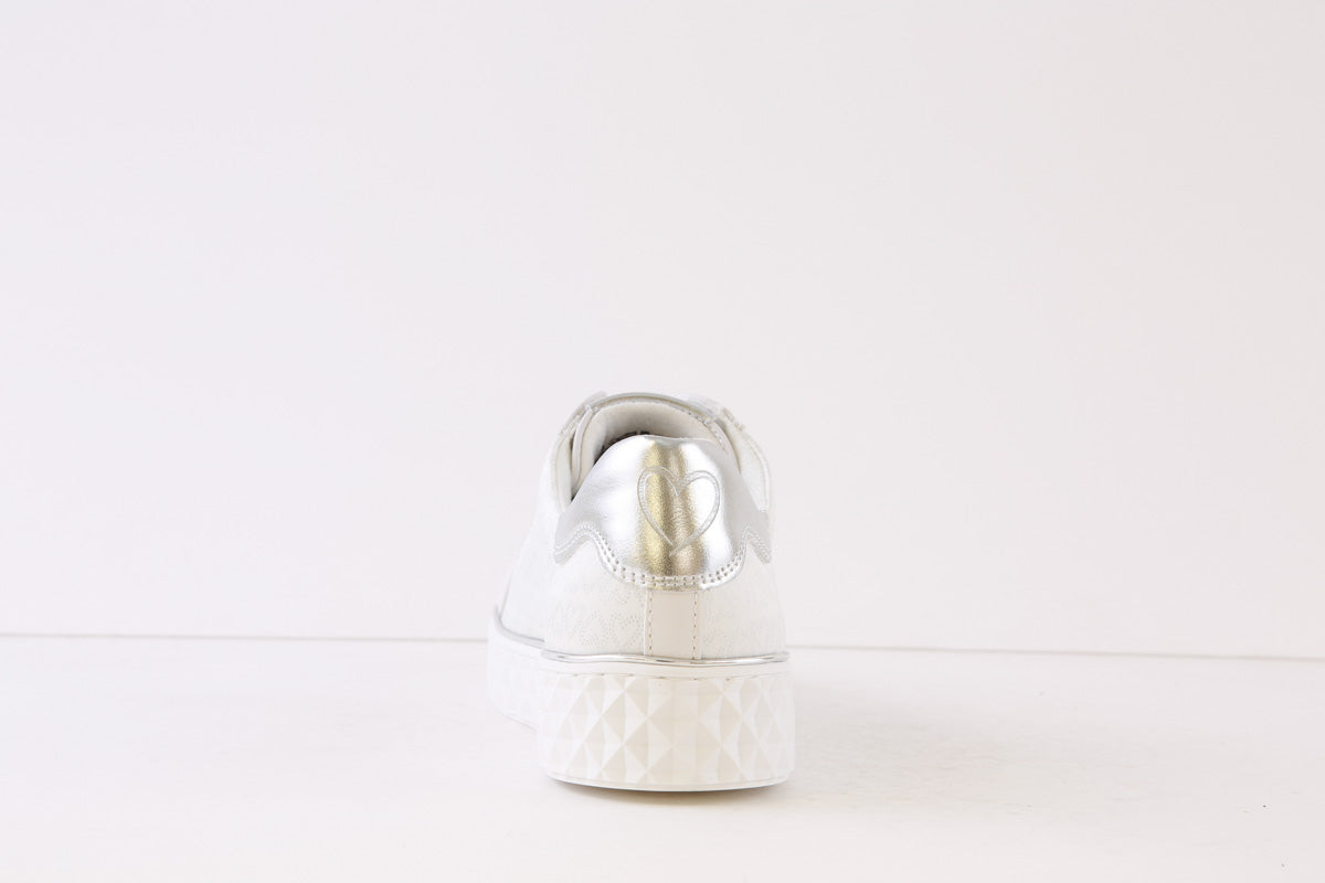 MARCO TOZZI - 23740-197 LACED FASHON RUNNER - WHITE/SILVER