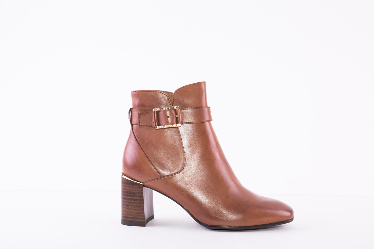 TAMARIS 25343-440  HIGH HEEL FASHION ANKLE BOOT - TAN