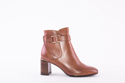 TAMARIS 25343-440  HIGH HEEL FASHION ANKLE BOOT - TAN